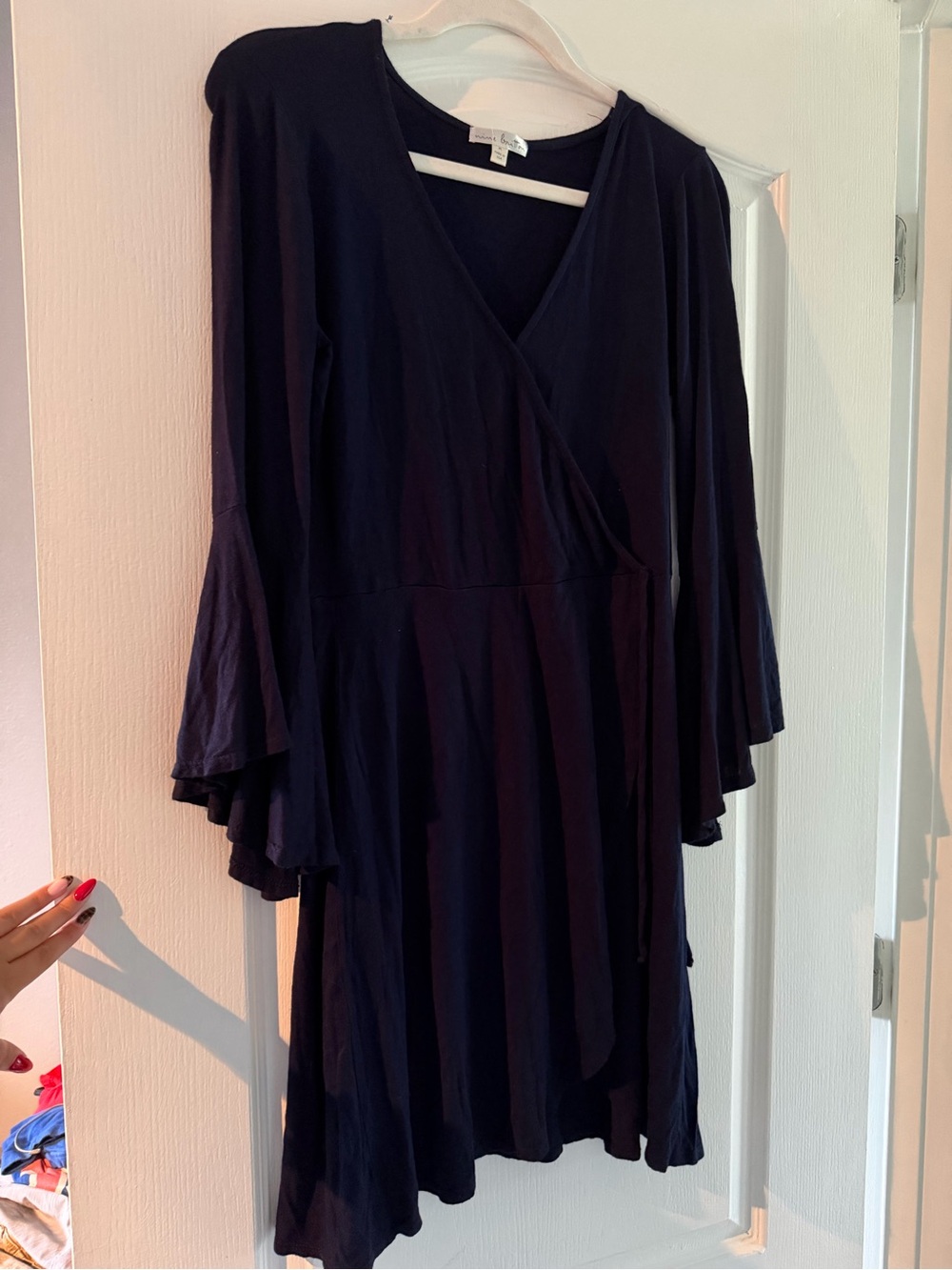 Women's Nine Britton Navy Bell-Sleeve Dress